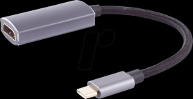 BS14-05051 USB adapter, USB-C &gt; HDMI, 4K 60 Hz