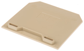 Ścianka koncowa Pokrywa końcowa Weidmuller Bloki zaciskowe do montażu na szynie DIN