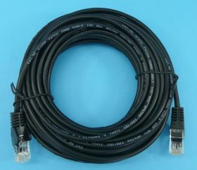 UTPL 5e 10,0mb CZARNY PATCHCORD