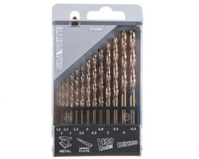 Wiertła do metalu HSS-Co 1.5-6.5 mm 57H088 /zestaw 13 szt./