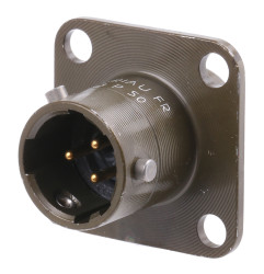 Złącze 3-pinowe Żeński Souriau Sunbank by Eaton Męski Montaż na panelu MIL-DTL-26482 rozmiar 8