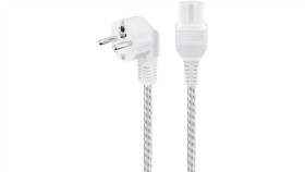 Kabel Przyłączeniowy Do Urządzeń Grzewczych, 2 M, Biało-Srebrny - Długość...