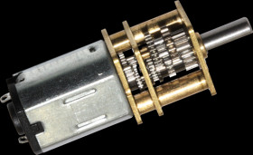 G1000 Gear motor, metal gears, 1:1000, 1-15 rpm, 0.5 - 6.0 V DC