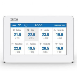 TECH M-9R - Panel kontrolny do listwy L-9R przewodowy kolor biały