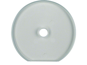 GLASSERIE Szklana płytka wierzchnia końcowa do wyłącznika obrotowego jasny 1094 HAGER