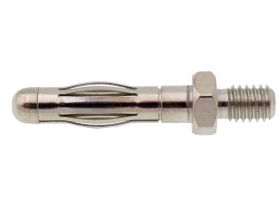 Wtyk banan 4mm zakończony gwintem