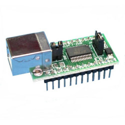 MODUŁ EM216 INTERFEJS KONWERTER USB-RS232 (TTL) / DIL24 - PROGRAMOWANIE KOMUNIKACJA przez USB