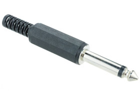 6.35mm Mono Insulated Jack Plug