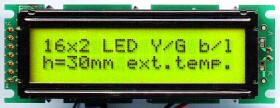 LCD-AC-1602F-YKY Y/G-E12