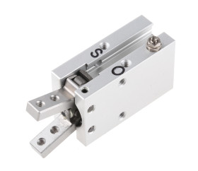 Chwytak pneumatyczny, palce: 2, Podwójna, M3 x 0,5, Kąt, 0,6 MPa