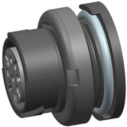 Złącze wielostykowe przemysłowe 12-pinowe M16 Montaż na kablu Gniazdo Amphenol Industrial