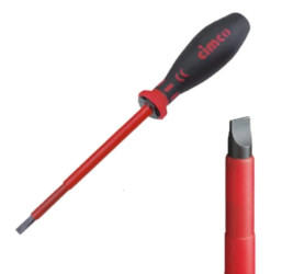 Śrubokręt Izolowany Wkrętak Płaski Izolacyjny 2,5x75 mm VDE 1000V CIMCO