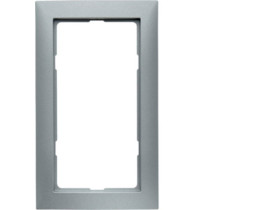 B.Kwadrat/S.1 Ramka z dużym wycięciem alu mat lakierowany 13099939 HAGER