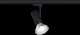 95408 ProRail3 rail spotlight Apol, E27, max. 50 W, dimmable, black