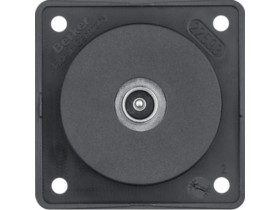 Integro Flow Gniazdo antenowe TV mechanizm czarny mat 9451115 HAGER