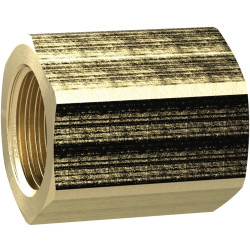 Sleeve, L 26 mm, 25 bar, brass, for pipe systems, 136134