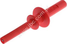 5600-SP-PD-RT Wtyk bezpieczny w.n. 5kV 4mm, przyłącze lutowane, czerwony, ELECTRO-PJP, 5600SPPDRT