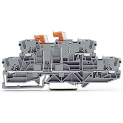 Złączka szynowa z odłącznikiem nożowym WAGO poziomy: 2 14AWGWciskane TOPJOB S