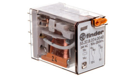 Przekaźnik Miniaturowy 2P 10A 24V Ac Przycisk Testujący Mechaniczny Wskaźnik...