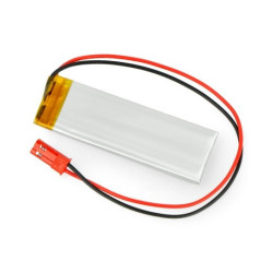 Akumulator Li-Pol Akyga 510mAh 1S 3,7V - złącze JST-BEC + gniazdo - 60x20x5mm