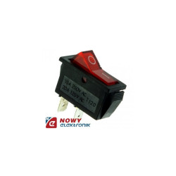 Przełącznik RS 101-3B on-off kołyskowy czerwony