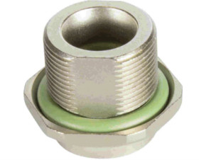 Flange socket, rear wall mounting 8 mm for circular connector M8, 21823012002