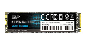 Dysk SSD P34A60, 256 GB, NVMe PCIe Gen 3 x 4, wewnętrzny, Silicon Power