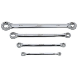Zestaw kluczy oczkowych TORX 4elem. E6X8, E10X12, E14X18, E20X24 CrV STALCO PERFECT S-76898