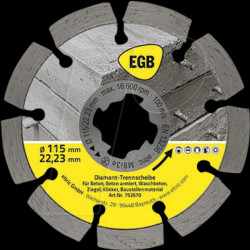 752670 Diamond cutting disc 115 mm, concrete, X-Lock