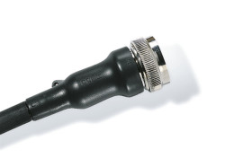 Kształt butelki z żebrowaniem, Czarny, materiał: Poliolefina usieciowana (POX), 60mm,HellermannTyton