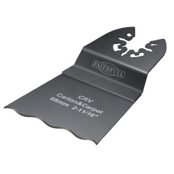 Faithfull M0010036 Multi-Functional Tool CrV Serrated Wavy Edge Saw Blade 68mm