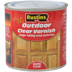 Rustins EAVG250 Quick Drying Outdoor Clear Varnish Gloss 250ml