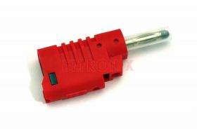 WTYK BANANOWY 1086R 4MM Z TULEJKĄ RUCHOMĄ I GNIAZDEM 4MM