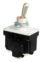 Przełącznik (Wł.)-wył.-(wł.) DPDT Honeywell Montaż panelowy długość przełącznika 17mm