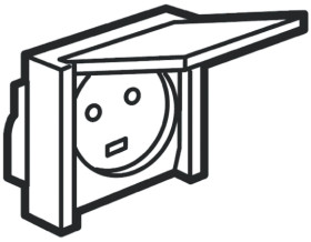 Gniazdo wtykowe Typ E - gniazdo francuskie natynkowe Legrand 20A Zacisk śrubowy