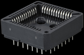 IC socket, 52-pin, PLCC