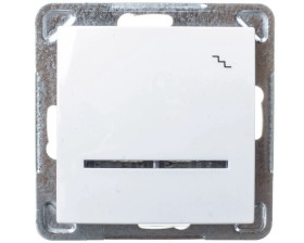 IMPRESJA Łącznik schodowy z podświetleniem biały ŁP-3YS/m/00