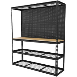 Sealey APMWB1 Heavy-Duty Modular Workbench - Racking &amp; Pegboard 1820mm 300kg