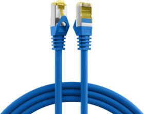 Patch cable, RJ45 plug, straight to RJ45 plug, straight, Cat 6A, S/FTP, LSZH, 2 m, blue, MK7001.2BL