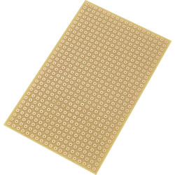 TruComponents 654972 Eurocard PCB Phenolic 160 mm x 100 mm 35 &#xB5;m,Pitch:5.08 mm