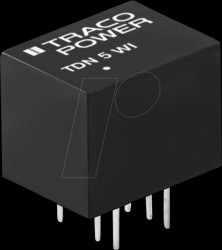 TDN 5-0923WI DC/DC converter, TDN 5WI series, 5 W, 4.5-12/±15 VDC, DIP