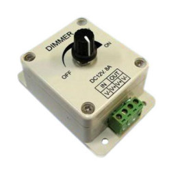 ŚCIEM.DO TAŚM LED JEDNOK.Z POT.12-24V 8A