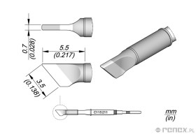 Grot C115211 do rączek JBC NT115, AN115 i NP115