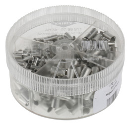 Zestaw końcówek zaciskowych typ: Zestaw asortymentowy Crimp złącze: Nasadka metalowa typu bootlace Knipex Uruchamianie