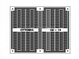 Płytka drukowana uniwersalna 74x93mm, wiercona
