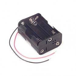 Pojemnik do baterii AA 6xR6; wypr:przewody