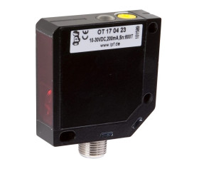 Czujnik optyczny odbiciowy M18x1 dł: 70mm Sn: 200mm 10-30V DC PNP złącze M12 4pin IP67 OT180323