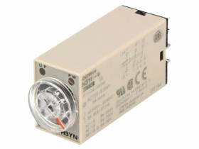 H3YN-2-100-120AC Przekaźnik czasowy 0,1s÷10min DPDT 250VAC/5A Uzas: 100÷120VAC