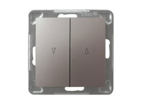 IMPRESJA Wyłącznik żaluzjowy z blokadą mechaniczną tytan ŁP-7YB/m/23 OSPEL