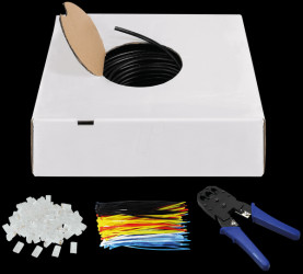 94398 CAT.6 LAN-cable Set for outdoor, 100m cable